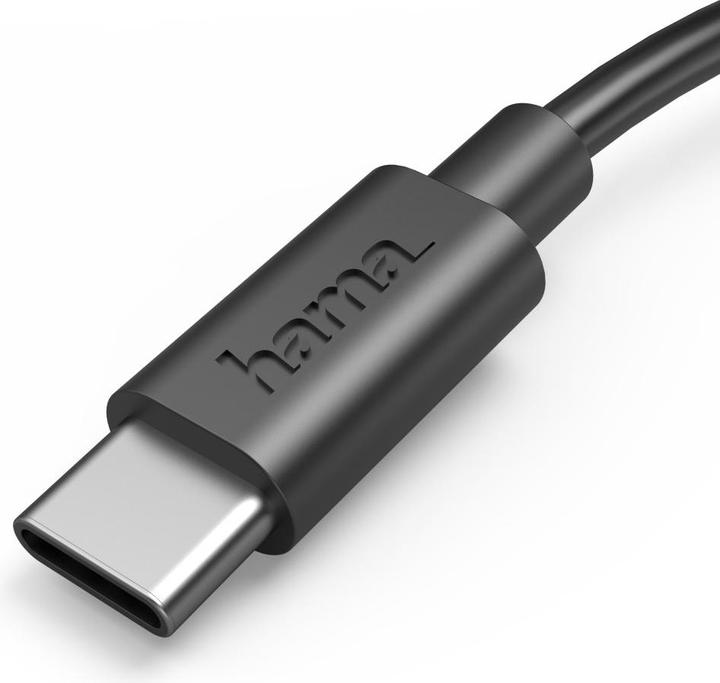 Actual product image Hama Charging cable, USB-A - USB-C, 0.5 m, black (0.50 m, USB 2.0)