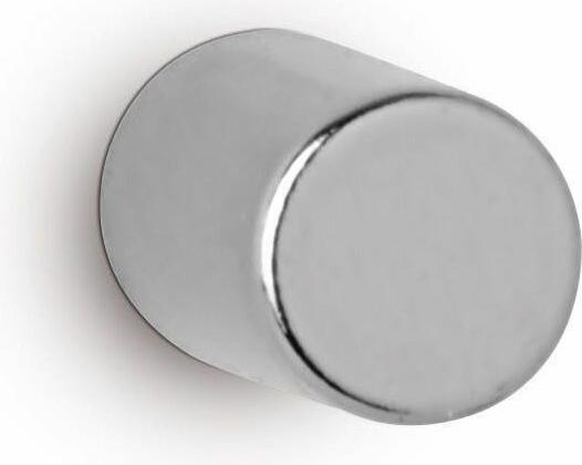 Actual product image Maul Neodymium disc magnet, 5 mm, holding force: 1.1 kg, silver Diameter: 5 mm / Height: 5 mm, high (10 x)