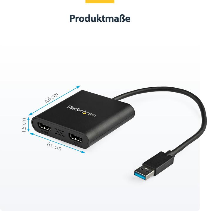 Produktbild StarTech USB32HD2 (HDMI, 31.50 cm)
