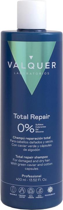Valquer Premium Total Repair Shampoo ohne Salz, Sulfate und Silikone 400ml (400 ml, Flüssiges Shampoo)