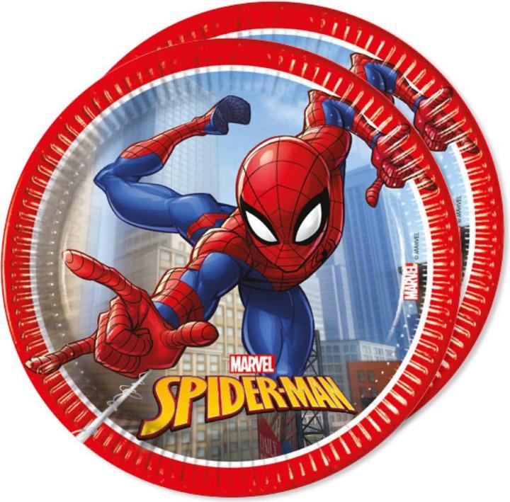 Produktbild Decorata Party Assiettes à dessert Spiderman Anniversaire