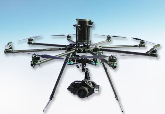 Produktbild E1100 Octo Rotor System mit Gimbal 3 für GH3 (10 min, 6500 g)