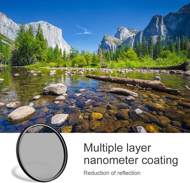 Actual product image K&F Concept 58MM Circular Polarizer Lens Filter Ultra-Slim 18 Multi-Layer Coatings (C Series) (58 mm, Polarizing filter)