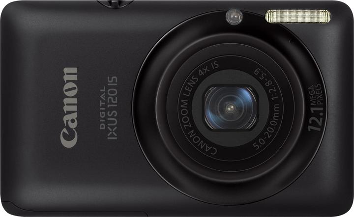 Produktbild Canon Digital IXUS 120 IS, 12MP, 4x Zoom, HD-Movie, Schwarz (12 Mpx, 1/2,3'')