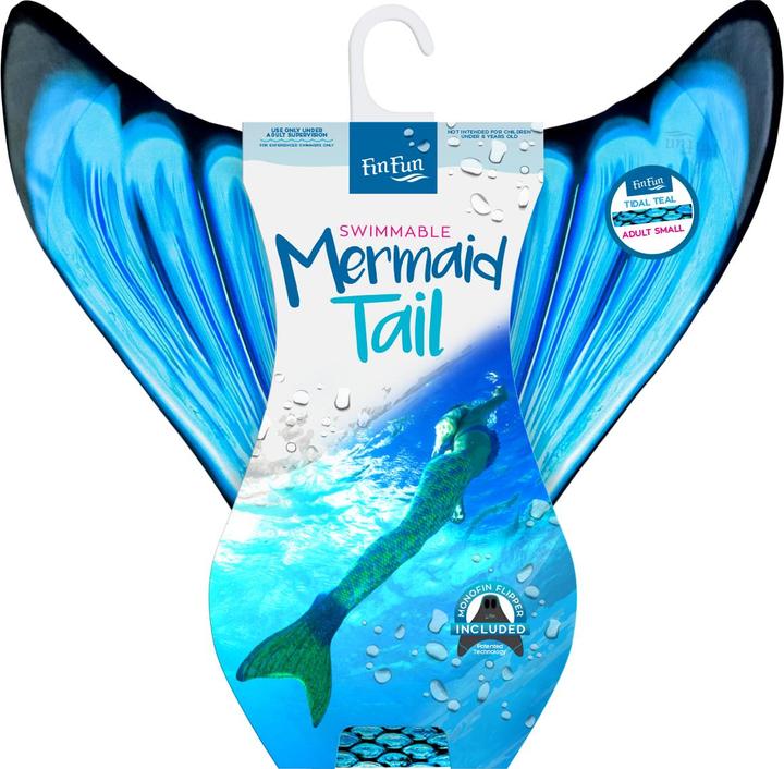 Actual product image Fin Fun Mermaid's" Mermaid Fin" Tidal Teal