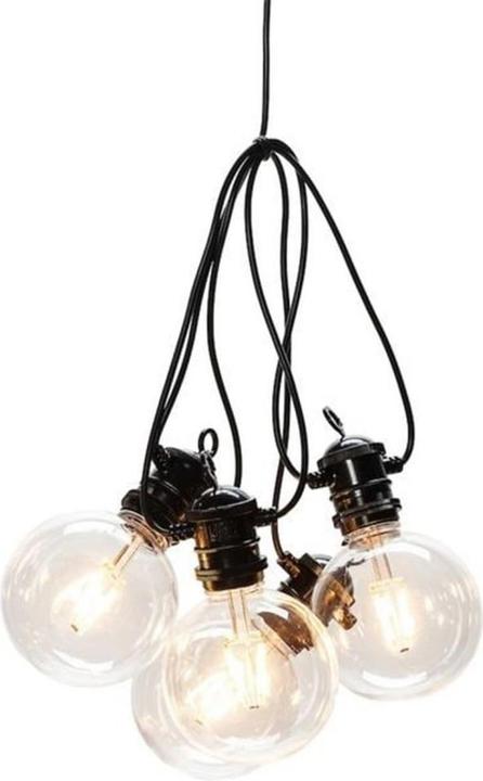 Actual product image Konstsmide 2337-800SP LED solar beer garden chain, remote-controlled (14.50 m)