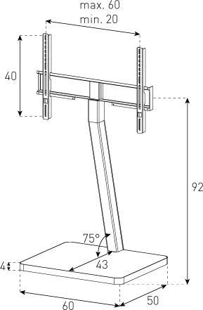 Actual product image Sonorous Pl2700 (Universal, 50", 25 kg)