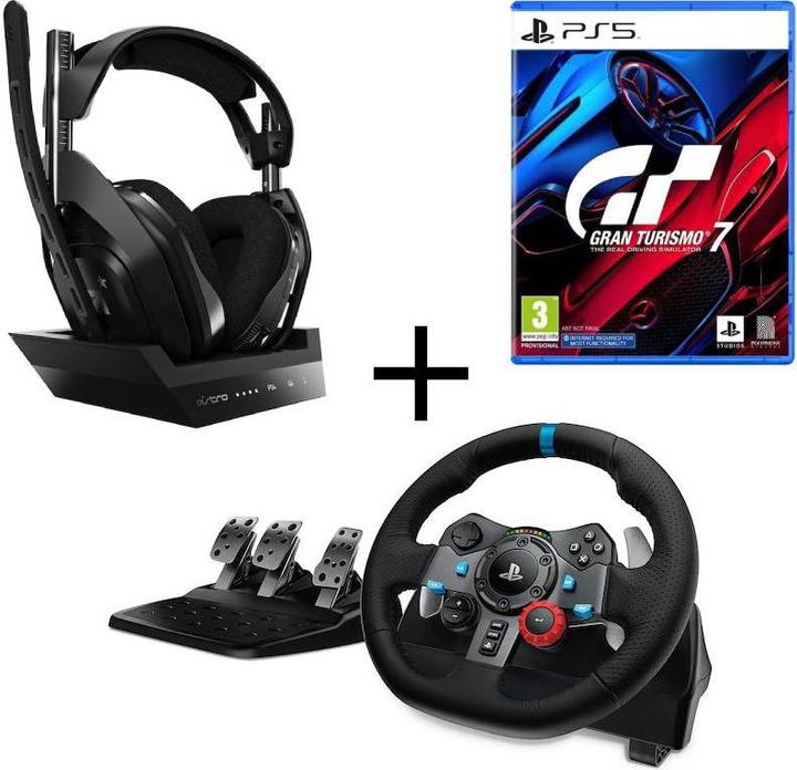 Produktbild Logitech G G29 Driving Force + Headset Astro A50 + GT 7 (PS5)