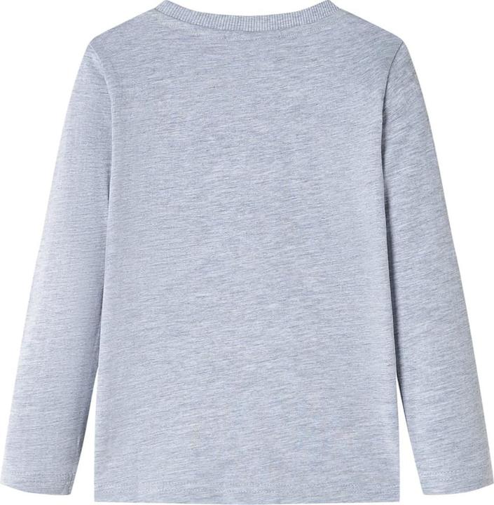 Immagine prodotto VidaXL Camicia da bambino a maniche lunghe grigio melange 140,Materiale: 95 (140)