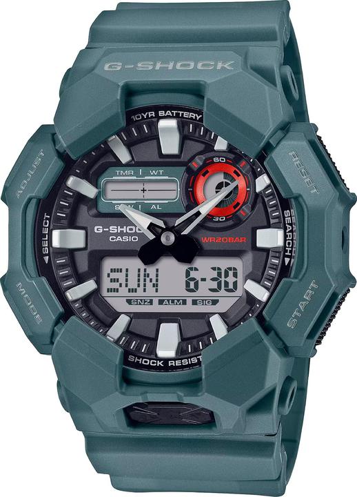G-Shock GA-010-2AER (Chronograph, Digitaluhr, Analoguhr, 51.90 mm)
