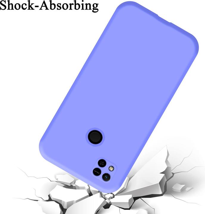 Productafbeelding Cadorabo TPU Liquid Silicone Hoesje Cover voor Xiaomi RedMi 9C / RedMi 10A (Xiaomi Redmi 9C, Xiaomi Redmi 10A)