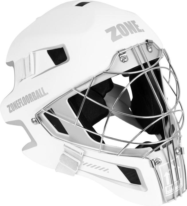 Actual product image Zone Floorball Zonefloorball Goaliemaske Upgrade weiss/silber (One size)