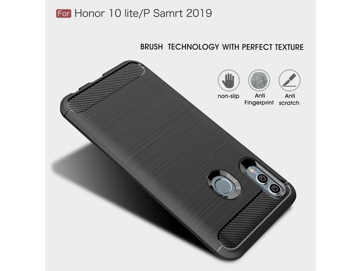 Image du produit Screenguard Housse Huawei P Smart 2019 Carbon Brushed Soft TPU (Huawei P Smart+ (2019))