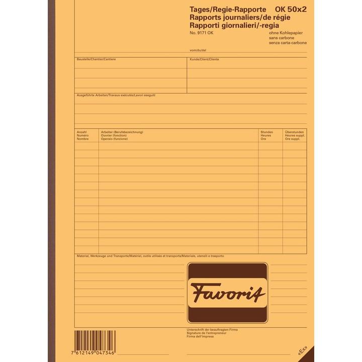 Produktbild Favorit Regierapporte (100 x)