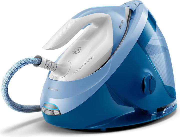 Produktbild Philips GC8942/20 PerfectCare Expert Plus Dampfbügelstation, blau/weiss (2100 W, 480 g/min)