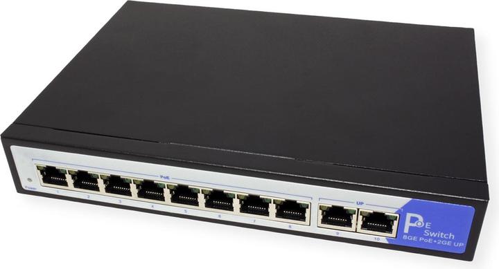 Produktbild Value PoE+ Gigabit Ethernet Switch, 8+2 Ports (9 Ports)