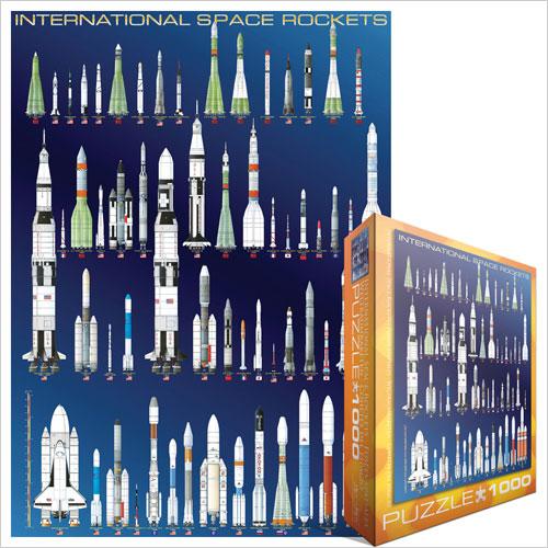 Produktbild Eurographics Internationale Weltraumraketen (1000 Teile)