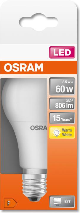 Actual product image Osram Star LED (E27, 8.50 W, 806 lm, 1 x, F)