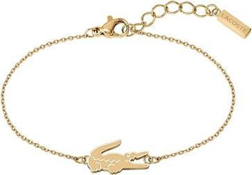 Lacoste Decent Gold Plated Bracelet For Women Crocodile 2040048