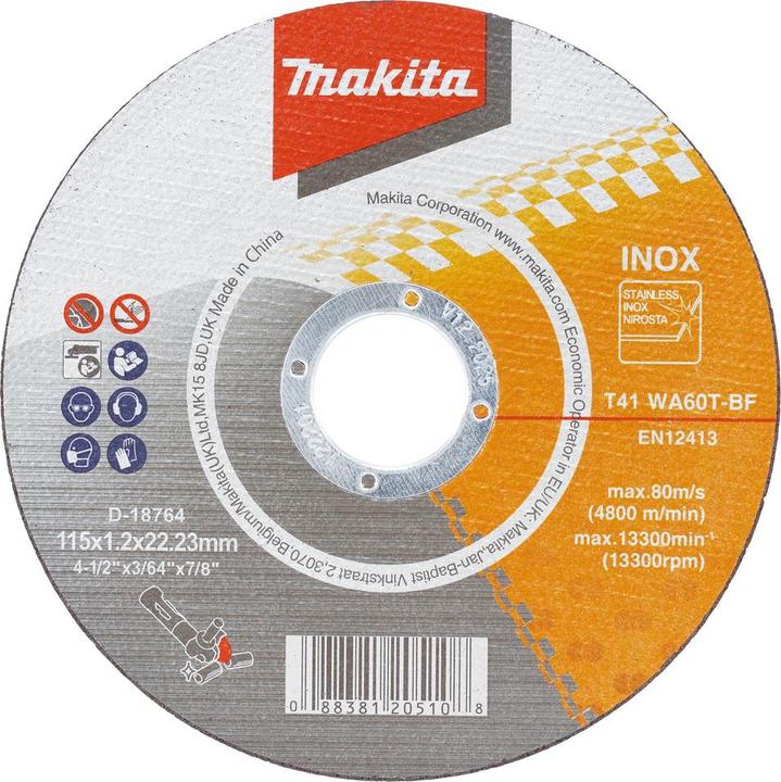 Produktbild Makita Trennscheibe 115x22,23x1,2mm, 10St.