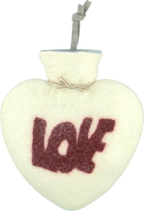 Dorothee Lehnen Wärmeflasche LOVE, 0.7 l, weiss (0.70 l)