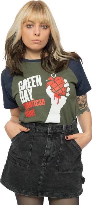 Produktbild Green Day American Idiot TShirt Raglanärmel (M)