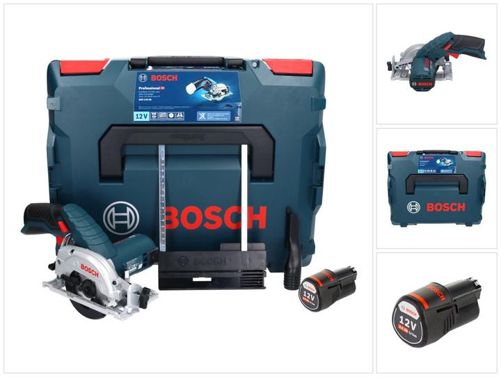 Produktbild Bosch Professional Bosch GKS 12V-26 Professional Akku Handkreissäge 12 V 85 mm + 1x Akku 3,0 Ah + L-Boxx - ohne Ladeger