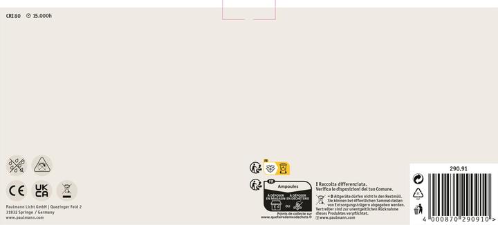 Produktbild Paulmann Allgebrauchslampe 5er Set (E27, 7 W, 806 lm, 1 x, E)