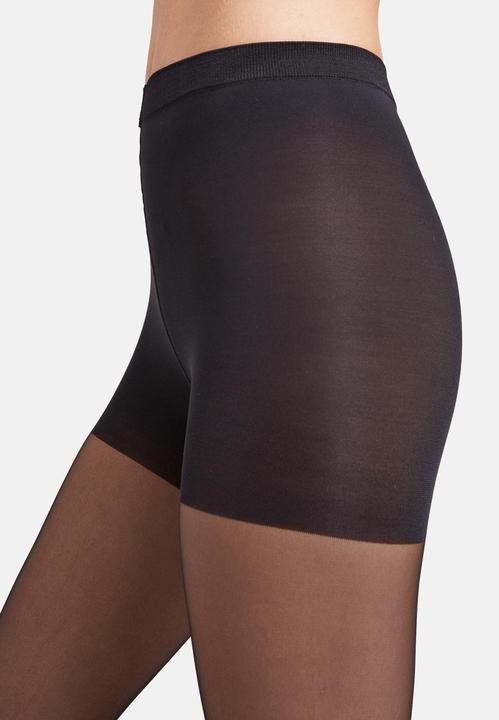 Actual product image Wolford Individual 10 Control Top shaping tights, colour 7005 black, size 38-40 (10 DEN, 38 - 40)