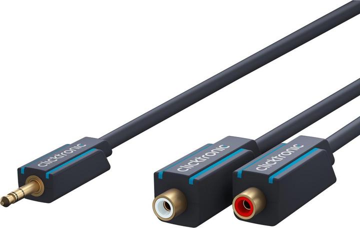 Produktbild Goobay MP3 Y-Adapter (0.10 m, 3.5mm Klinke (AUX), Cinch)
