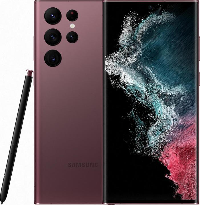 Immagine prodotto Samsung Galaxy S22 Ultra (256 GB, Borgogna, 6.80", Doppia SIM, 108 Mpx, 5G)