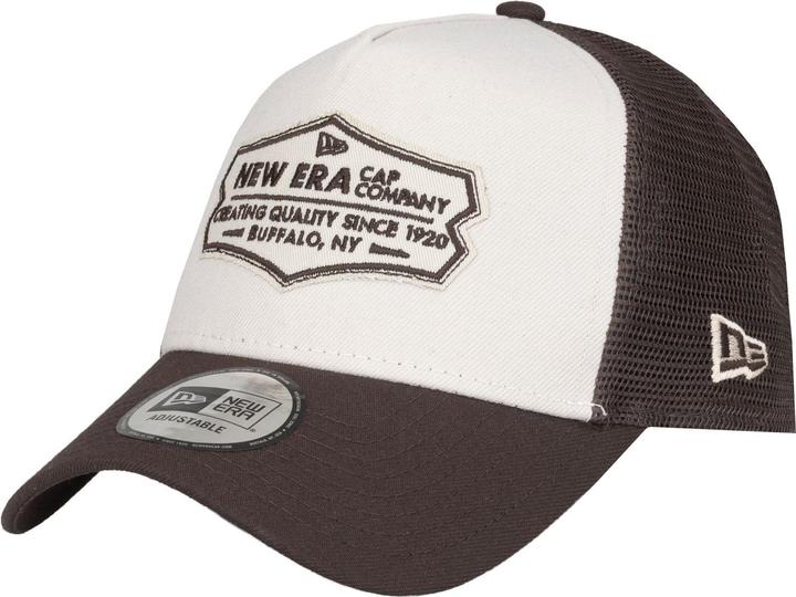 New Era Adjustable Trucker Cap - RETRO PATCH braun / beige (One Size)