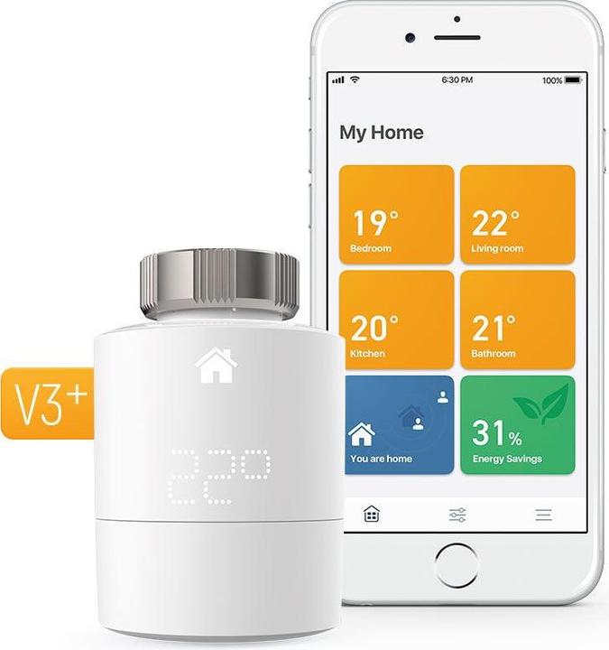 Immagine prodotto tado° Termostato radiatore intelligente - Quattro Pack
