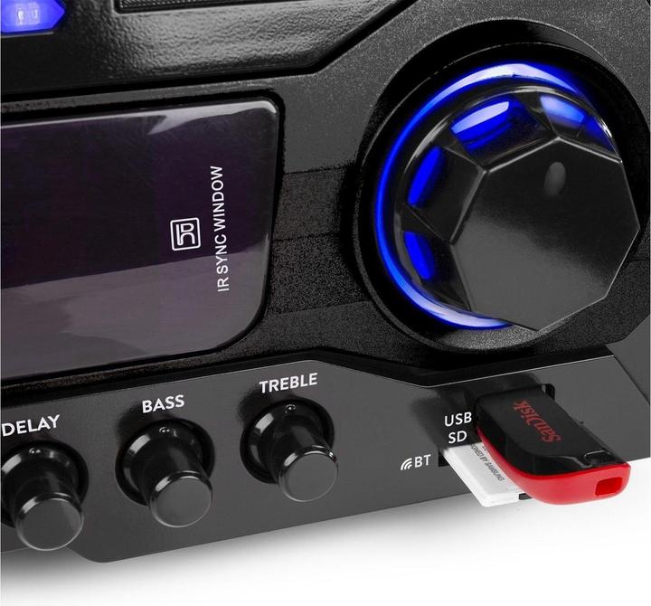 Image du produit Karaoke amplificateur - Fenton AV460 - Bluetooth & 2 microphones avec effet d'écho et de retard - 500W (Stade final)