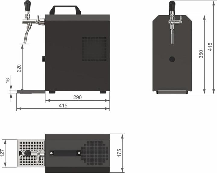 Image du produit Ich-zapfe Untertheken Komplett Set - Bierzapfanlage Jet 30K