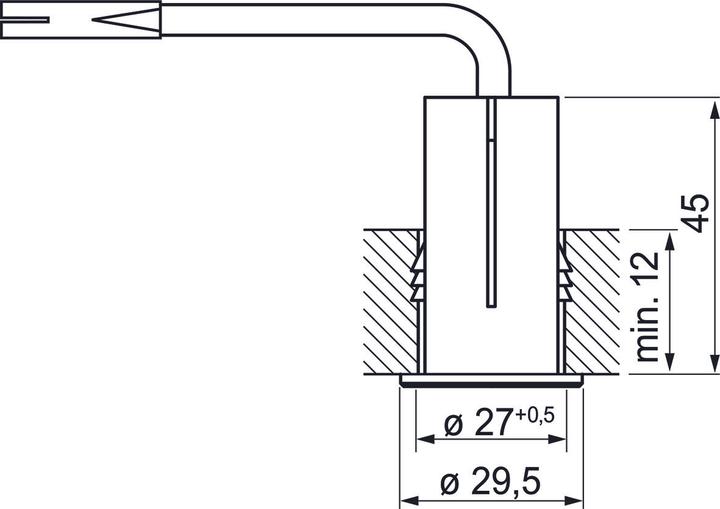 Produktbild Elektra Einbau-Berührungsschalter Mini 230 V