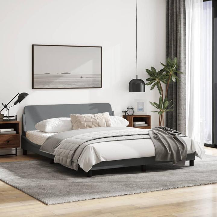 Produktbild VidaXL Bettgestell mit Kopfteil Stoff (160 x 200 cm)