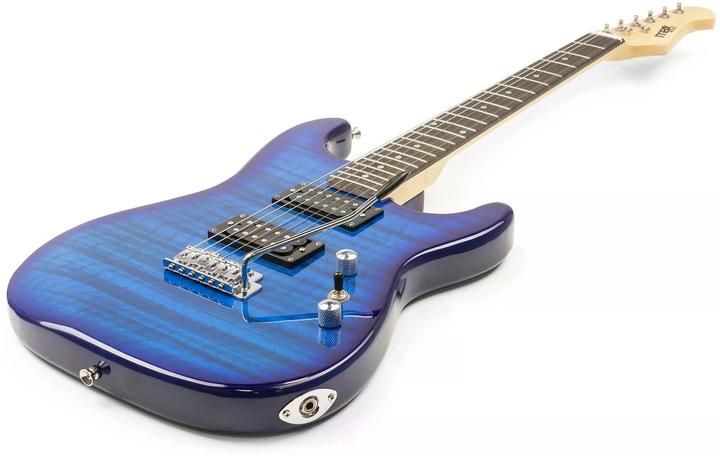 Produktbild Max E-Gitarre GigKit Quilted Style Blau (E-Gitarre, Holz)