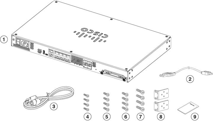 Actual product image Cisco FIREPOWER 1K SERIES CABLE MGMT BRACKETS 1120/1140 MSD NS ACCS
