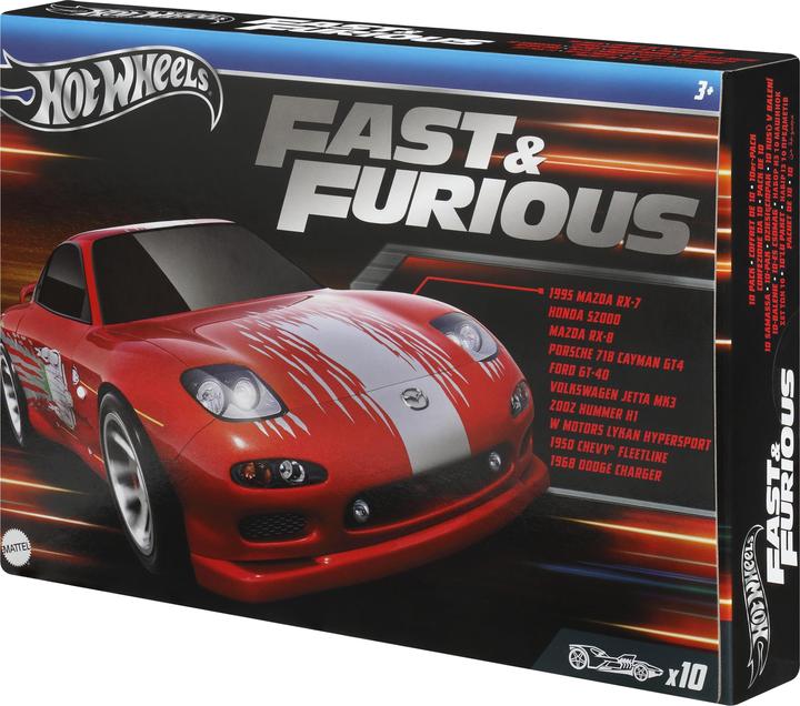 Image du produit Mattel Fast & Furious Vehicles 10-Pack