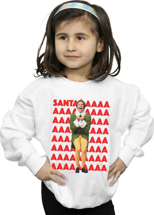 Elf Buddy Santa Scream Sweatshirt Mädchen