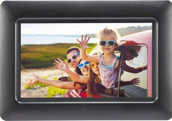 Image du produit AGFAPHOTO Cadre photo numérique Agfa Digital Photo Frame 7 "" 7 HD LED + Calendar Clock - Noir (7", 1024 x 600 pixels)