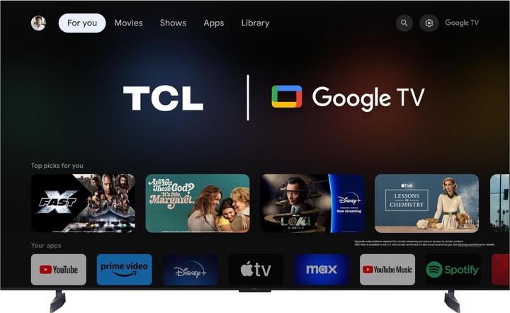 Image du produit TCL 85C855 (85", Mini-LED, 4K, 2024)