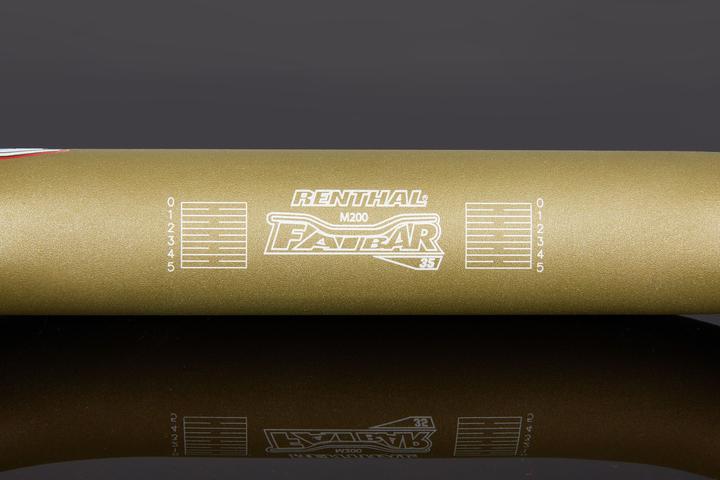 Actual product image Renthal V2 Fatbar Riser Handlebar, 35.0mm, 820x50mm, 9°/5°, gold (35 mm)