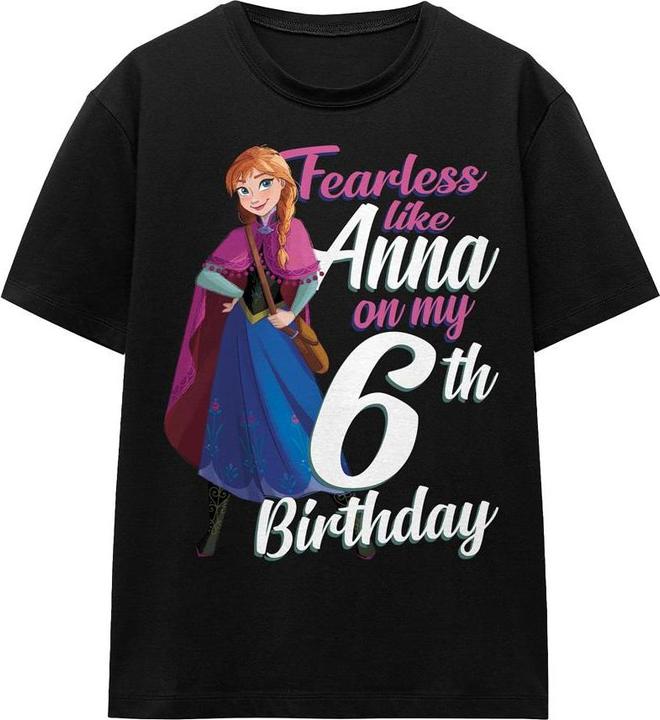 Disney Frozen Fearless Like Anna TShirt 6 Geburtstag