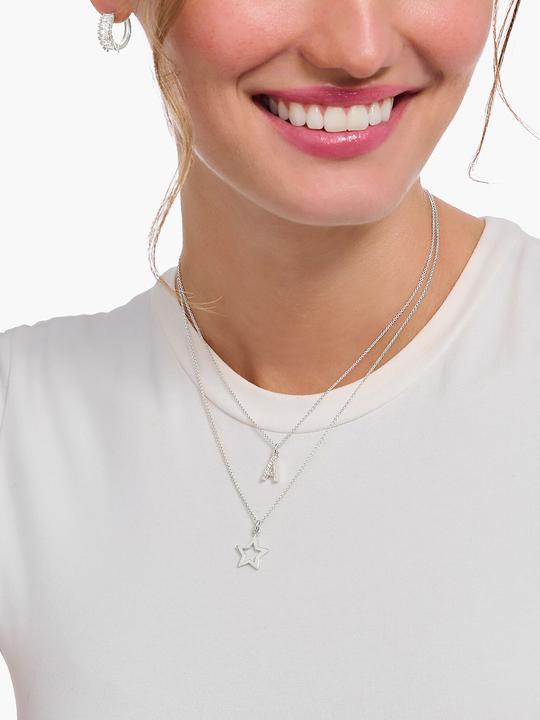 Immagine prodotto Thomas Sabo Catena con ciondolo a forma di lettera A in argento (Argento 925, 38 - 45 cm)