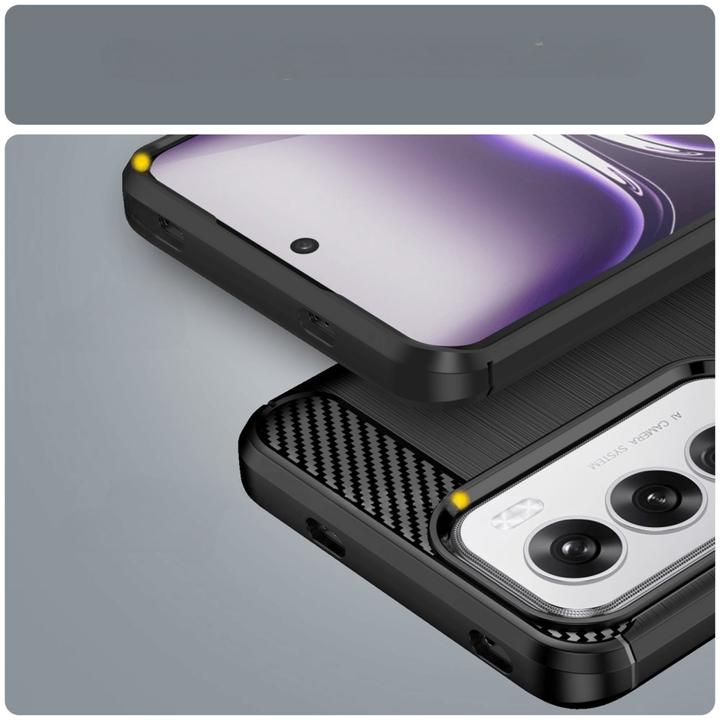 Actual product image Cover-Discount OPPO Reno12 5G - Metal Carbon Look Cover (Oppo Reno12)