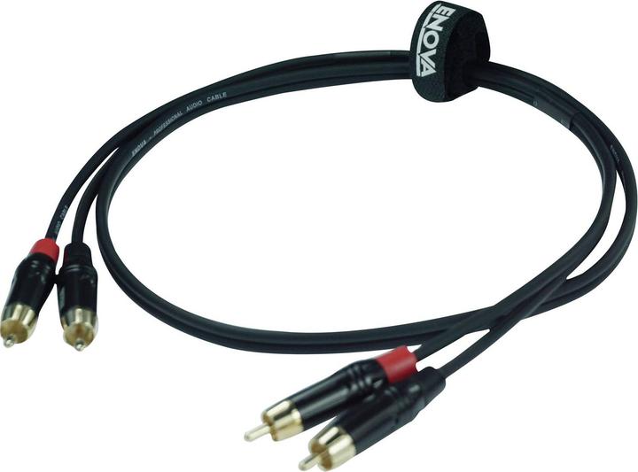 Actual product image Enova Cinch cable RCA, red/black, 4m, stereo (4 m, Cinch)