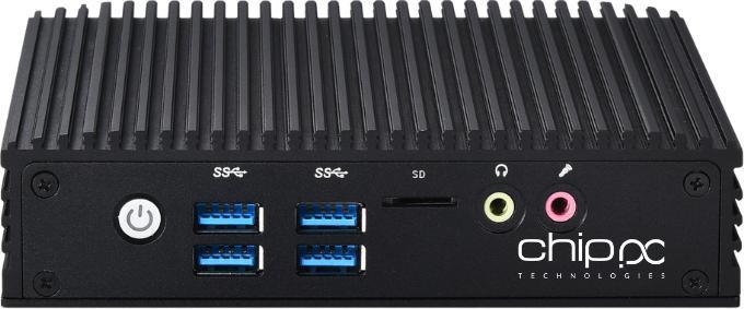 Produktbild Chip PC ID PC 2 LAN Win11 N100 256GB 8GB (8 GB, 256 GB, Intel UHD Graphics)