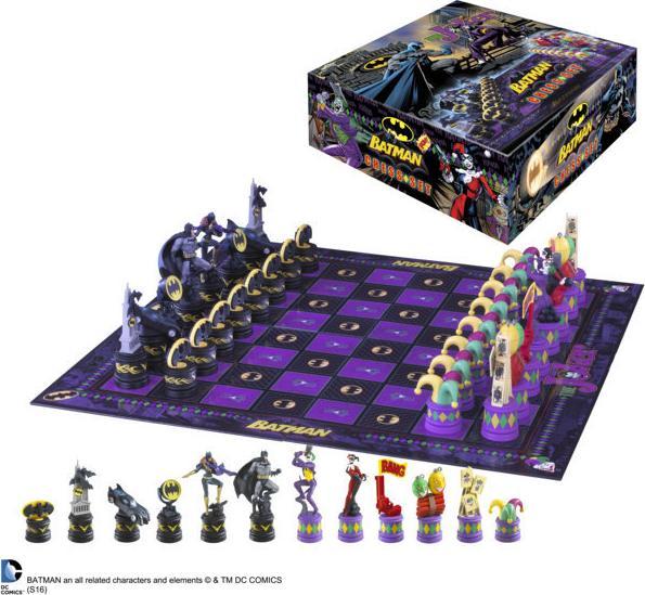 Actual product image Noble Collection Batman - Dark Knight vs Joker chess set